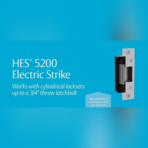 Assa Abloy HES 5200c Electric Strike Complete Pac Satin Stainless Steel New - Picture 4 of 4